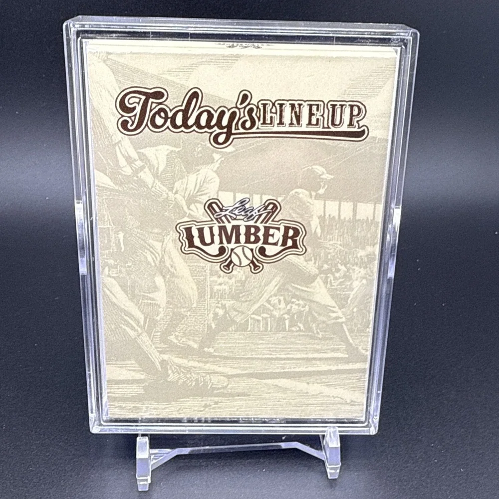 2025 Leaf NY Yankees Lumber Lineup - Jeter Jackson  DiMaggio Ruth Mantle 5/6